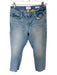 Frame Size 28 Light Wash Cotton Mid Rise Straight Leg Raw Hem Jeans Light Wash / 28