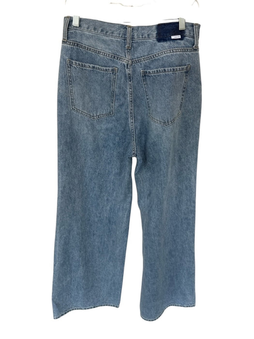 DAZE Size 29 Light Wash Cotton Rhinestone Wide Leg Jeans Light Wash / 29