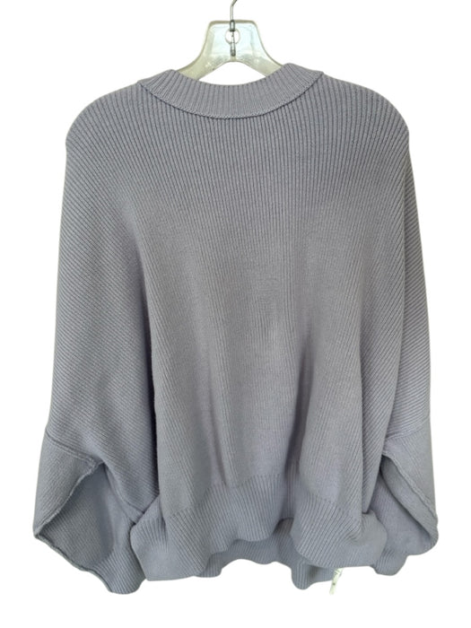 Free People Size S Periwinkle Ribbed Knit Oversized roll neck Sweater Periwinkle / S