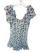 Loveshackfancy Size L floral Cotton Smocked Mini Short Sleeve Dress floral / L