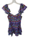 Sincerely Ours Size M Purple Cotton Floral Mini Ruffled Dress Purple / M