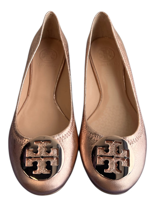 Tory Burch Shoe Size 7.5 Blush Pink Leather Upper Round Toe Flat Shoes Blush Pink / 7.5