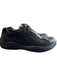 Prada Shoe Size 36.5 Black Leather Mesh Detail Round Toe Lace Up Sneaker Shoes Black / 36.5