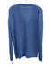 St John Size Medium Blue Wool Blend Long Sleeve Button Front Open Knit Sweater Blue / Medium