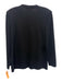 St John Basics Size 12 Black Wool Blend Long Sleeve Zip Front Jacket Black / 12
