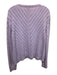 St. John Sport Size XL Light Purple Wool & Rayon Long Sleeve V Neck Sweater Light Purple / XL