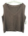 St John Collection Size XL Brown Wool Blend Sleeveless Zig Zag V Neck Knit Top Brown / XL