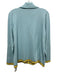 Escada Size L Blue, Yellow & Brown Silk & Cashmere Long Sleeve Collar Sweater Blue, Yellow & Brown / L