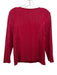 St. John Evening Size L Red No Fabric Tag 3/4 Sleeve Scoop Neck Knit Sweater Red / L