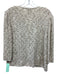 St. John Collection Size 14 Cream & Brown No Fabric Tag Knit Boucle Trim Sweater Cream & Brown / 14