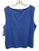 St John Collection Periwinkle Blue Wool Knit Embroidered Design Tank Jacket Set Periwinkle Blue / XL/16