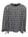 St. John Collection Size XL Gray, Black & Beige Metallic Thread Knit Jacket Gray, Black & Beige / XL