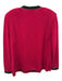 St John Collection Size 12 Red, Black, Gold Wool Knit Bamboo Detail Cardigan Red, Black, Gold / 12