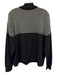 St John Collection Size L Black & White Wool Knit Logo Ribbed Collar Sweater Black & White / L
