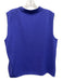 St John Size L Purple Wool Sleeveless Knit Crew Neck Zip Top Purple / L