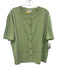 St John Sport Size XL Green, Black, White Wool Knit Stripe Detail Cardigan Green, Black, White / XL