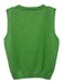 St John Collection Size M Lime Green Wool Sleeveless Cable Knit Detail Top Lime Green / M