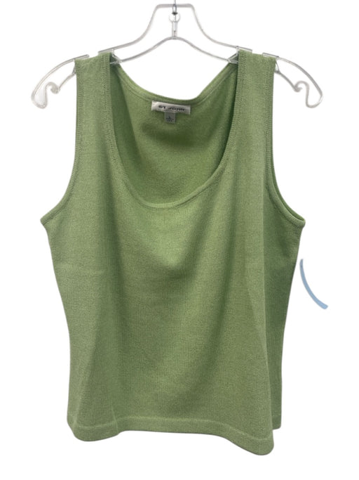 St John Size L Sage green Wool Sleeveless Knit Tank Top Sage green / L