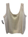 St John Basics Size L Cream White Wool Sleeveless Knit Tank Top Cream White / L