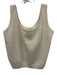 St John Basics Size L Cream White Wool Sleeveless Knit Tank Top Cream White / L