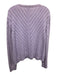St. John Sport Size XL Light Purple Wool & Rayon Long Sleeve V Neck Sweater Light Purple / XL