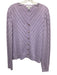 St. John Sport Size XL Light Purple Wool & Rayon Long Sleeve V Neck Sweater Light Purple / XL