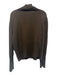 St. John Sport Size XL Brown Wool & Rayon Long Sleeve Knit Faux Buttons Wrap Top Brown / XL
