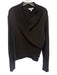 St. John Sport Size XL Brown Wool & Rayon Long Sleeve Knit Faux Buttons Wrap Top Brown / XL