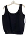 St. John Basics Size M Black Wool & Rayon Sleeveless Knit Scoop Neck Tank Top Black / M
