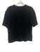 St. John Basics Size L Black Wool & Rayon Short Sleeve High Neck Knit Top Black / L