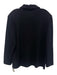 St. John Basics Size L Black Wool & Rayon Gold Buttons Collar Knit Jacket Black / L
