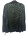 St. John Sport Size XL Green & Black Wool & Rayon Long Sleeve Zip Up Cardigan Green & Black / XL