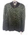 St. John Sport Size XL Green & Black Wool & Rayon Long Sleeve Zip Up Cardigan Green & Black / XL