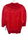St. John Size L Coral Pink Wool & Rayon Short Sleeve Turtle Neck Knit Top Coral Pink / L