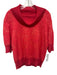 St. John Size L Coral Pink Wool & Rayon Short Sleeve Turtle Neck Knit Top Coral Pink / L