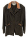 St. John Sport Size XL Brown Multi Polyester & Polyurethane Faux Suede Jacket Brown Multi / XL