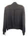 St. John Collection Size M Black Wool & Rayon Shoulder Pads Knit Zip Up Jacket Black / M