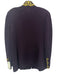 St. John Collection Size 12 Purple & Gold Wool & Rayon Mock Neck Zip Up Jacket Purple & Gold / 12
