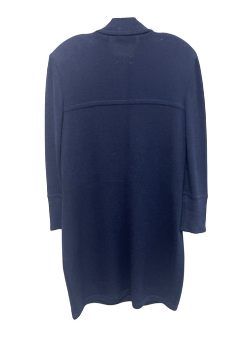 St. John Collection Size 16 Navy blue & gold Wool & Rayon stand collar Dress Navy blue & gold / 16