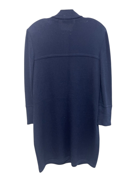 St. John Collection Size 16 Navy blue & gold Wool & Rayon stand collar Dress Navy blue & gold / 16