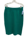 St. John Collection Size M/12 Teal Green Wool & Rayon Sleeveless Tank Skirt Set Teal Green / M/12