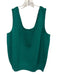 St. John Collection Size M/12 Teal Green Wool & Rayon Sleeveless Tank Skirt Set Teal Green / M/12