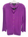 St. John Purple Wool & Rayon Sleeveless Tank Knit Gold Buttons Jacket Set Purple / M