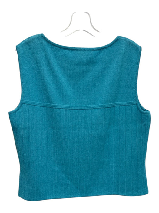 St John Collection Size 16/12 Aqua Blue Wool Blend Elastic Waist Pant Set Aqua Blue / 16/12
