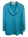 St John Collection Size 16/12 Aqua Blue Wool Blend Elastic Waist Pant Set Aqua Blue / 16/12