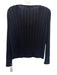 St John Collection Size Large Navy Blue Wool Blend Long Sleeve Open Knit Top Navy Blue / Large
