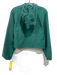Athleta Size XS Green Nylon Blend Front Zip Hood Crop Zip Pocket Jacket Green / XS