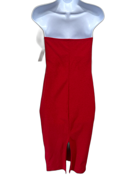 Beyond Yoga Size S Red Polyester & Elastane Stretch Strapless Built In Bra Dress Red / S
