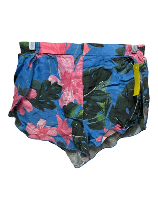 Left On Friday Size Est S Blue & Multi Short Sleeve Tropical Print Short Set Blue & Multi / Est S