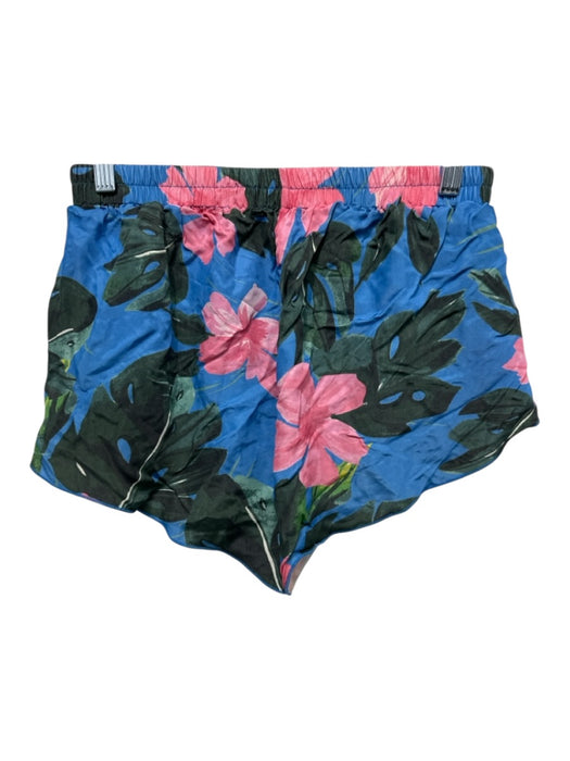 Left On Friday Size Est S Blue & Multi Short Sleeve Tropical Print Short Set Blue & Multi / Est S